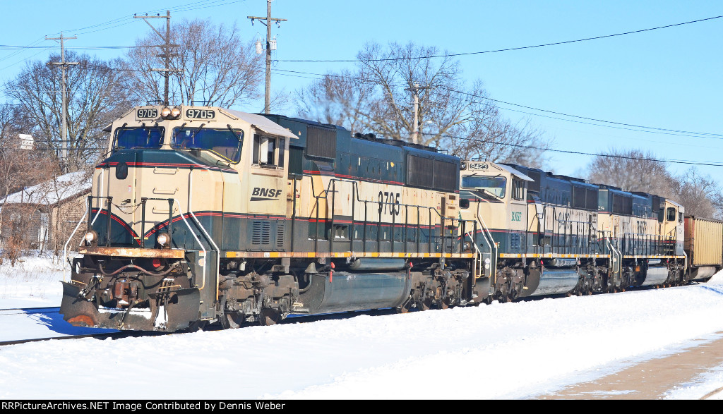 BNSF 9705, CP's   Tomah   Sub. 